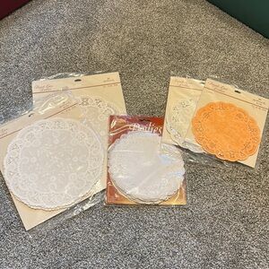Vintage Hallmark French Lace Doilies